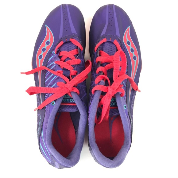 Saucony Womens Spitfire Racing Running Shoes Sz 9 - Picture 10 of 15